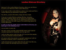 Tablet Screenshot of mistresses-in-london.co.uk